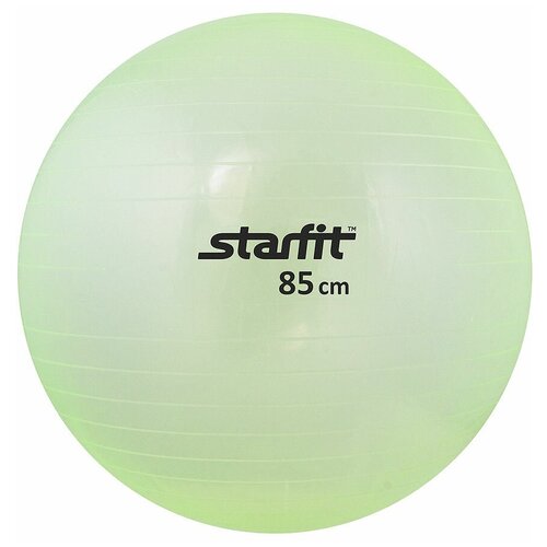 фото Мяч гимнастический starfit gb-105 85 см, прозрачный, зеленый