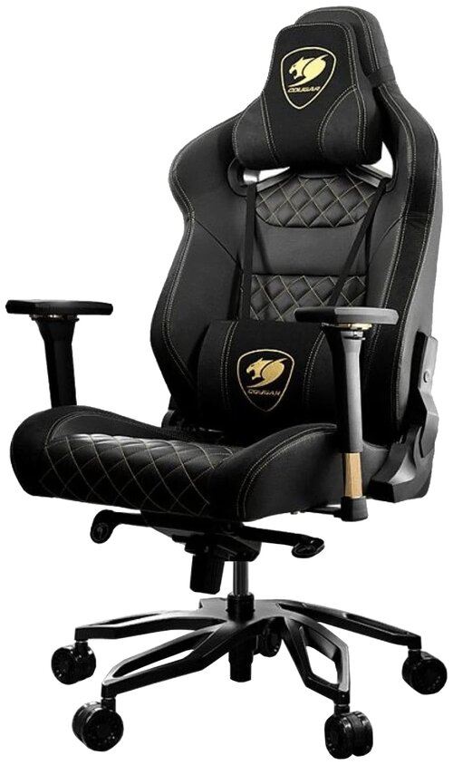 Компьютерное кресло COUGAR Throne Royal игровое, обивка: искусственная кожа, цвет: черный