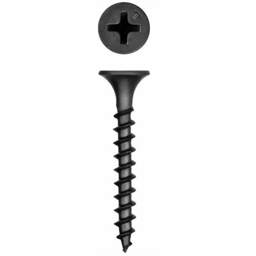 Саморез оксидированный, Накрепко, острый, 3.8х64мм, черный, 300 шт в наборе