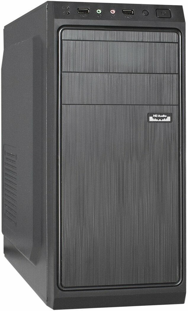 Корпус Miditower ExeGate XP-401-XP450 (ATX, БП XP450 с вент. 12см, 2*USB, аудио, черный) EX283732RUS