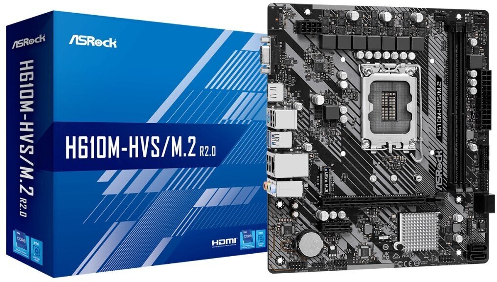 Материнская плата ASRock H610M-HVS/M.2 R2.0