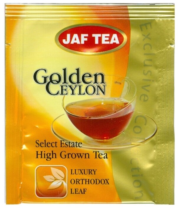 Чай чёрный JAF TEA Golden Ceylon, 100 пакетиков - фотография № 2