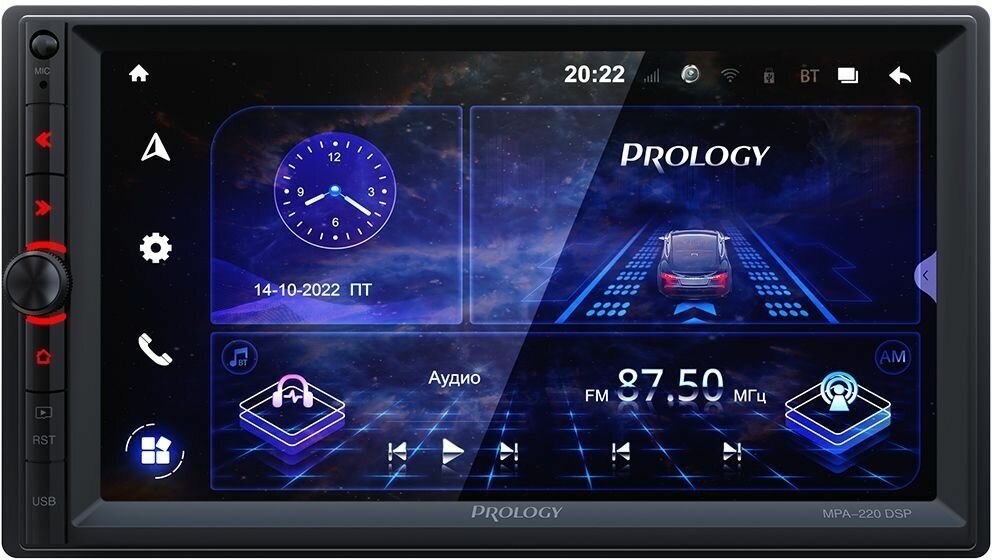 Автомагнитола Prology MPA-220 DSP 2DIN 4x55Вт v5.1 7" ПДУ RDS (PRMPA220)