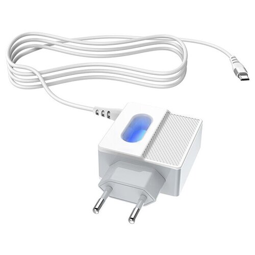 фото Зарядное устройство hoco c75 imperious 2xusb 2.4a + кабель microusb white 15456