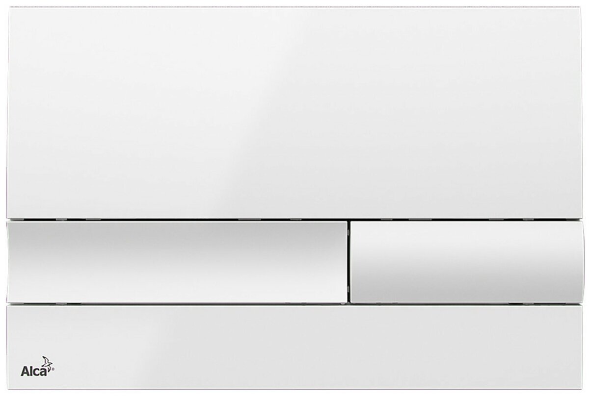 Кнопка смыва Alca Plast 24.7х1.9х16.5 для инсталляции, пластик, цвет Белый (M1730)