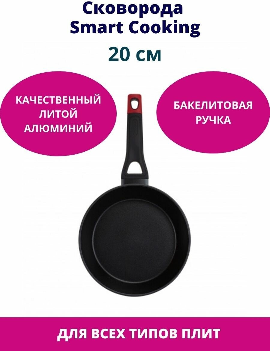 Сковорода Smart Cooking 20см индукция,PYREX - фотография № 2