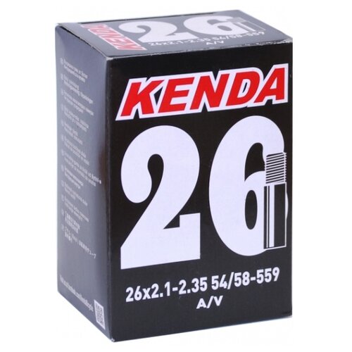 Велосипедная камера 26 x 2.125 Kenda 5-511306 26 2.125 черный kenda камера 8 авто ниппель изогнутый