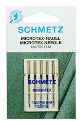 Игла/иглы Schmetz Microtex 130/705 H-M 100/16 особо острые золотистый