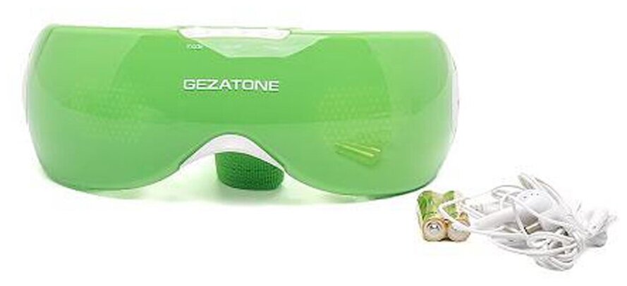Вибрационный массажные очки для глаз электрический Gezatone iSee 208, зеленый - фотография № 8