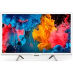 Телевизор LED Hyundai 24 H-LED24BS5002 Android TV белый HD 60Hz DVB-T DVB-T2 DVB-C DVB-S DVB-S2 WiFi Smart TV - изображение