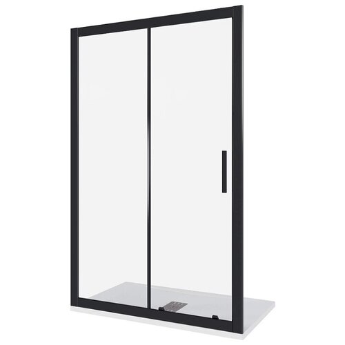 Душевая дверь Good Door Cofe WTW-130-C-B 130 КФ00012 профиль Черный стекло прозрачное