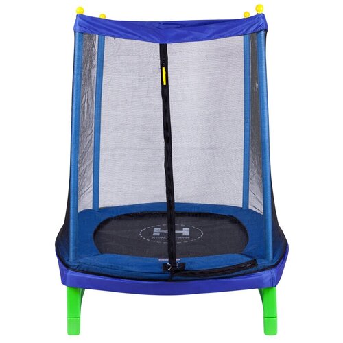 фото Каркасный батут hasttings crox 4,5ft 140х140х176 см синий/зеленый
