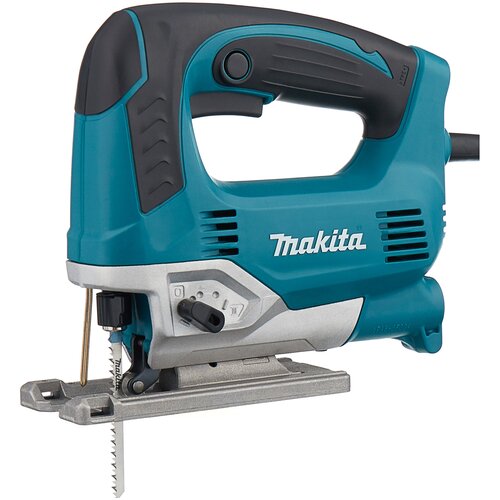 Электролобзик Makita JV0600K, 650 Вт бирюзовый лобзик makita jv0600k