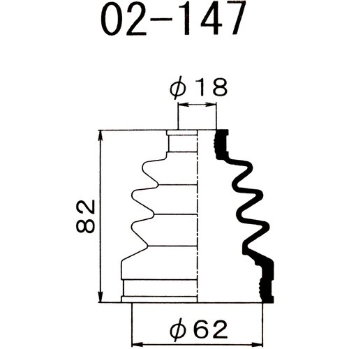 Пыльник Шруса (16X59x82) 1-56 (Maruichi) арт. 02147