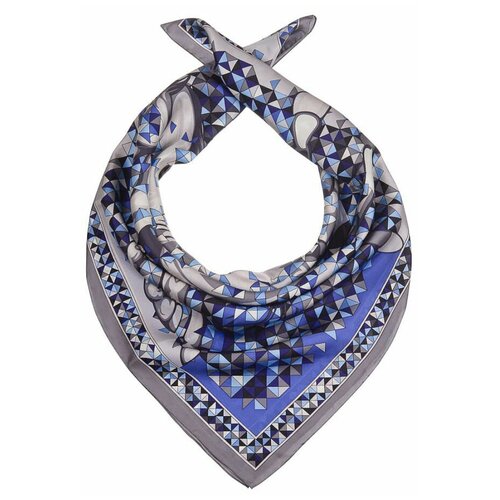 фото Платок dr.koffer s810700 100% шелк синий/серый