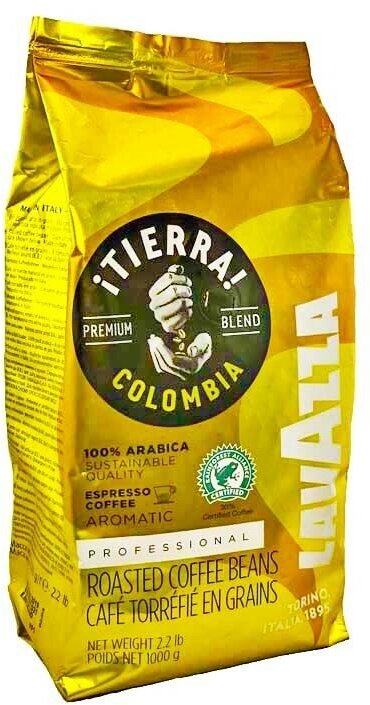 Кофе в зернах Lavazza Tierra Colombia, 1 кг