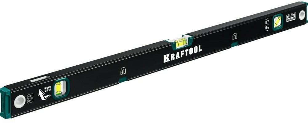 Магнитный уровень KRAFTOOL с зеркальным глазком 800 мм 34785-80