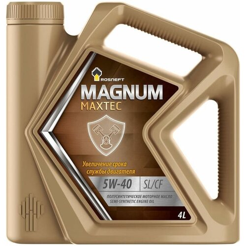 Масло моторное Rosneft Magnum Maxtec 5W-40 полусинт 4 л