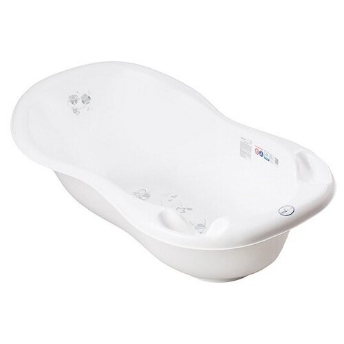 34005 ванночка детская happy baby для купания bath comfort 40л съемная горка со сливом ванна детская серый Tega Baby Ванна детская Сова со сливом 102 см белый