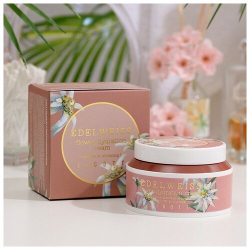 Крем для лица Jigott c экстрактом эдельвейса Edelweiss Flower Hydration Cream, 100 мл