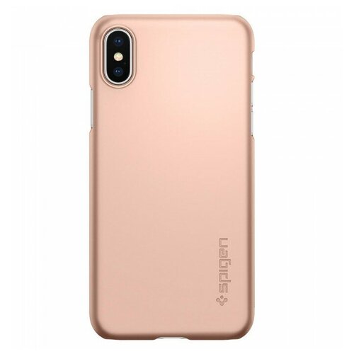 Чехол Spigen Thin Fit для Apple iPhone X/Xs, blush gold