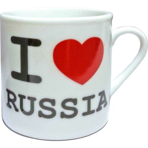 Мини кружка I love Russia 5 см 452₽