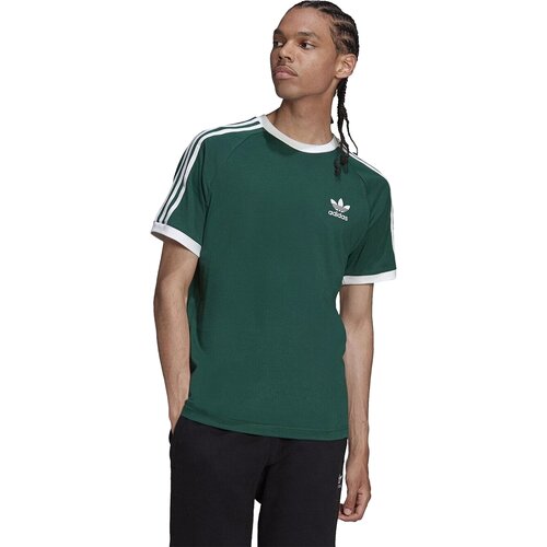 Футболка adidas Originals Adicolor Classics 3-Stripes, размер, зеленый, хлопок  - купить