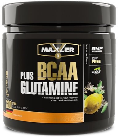 MAXLER EU BCAA+Glutamine 300 г (Lemon Tea Flavor)