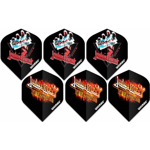 Оперения 6шт для дротиков Winmau Judas Priest (серия Rock Legends) оперения 6шт для дротиков winmau extra thick 6905 244 status quo гитары серия легенды рока