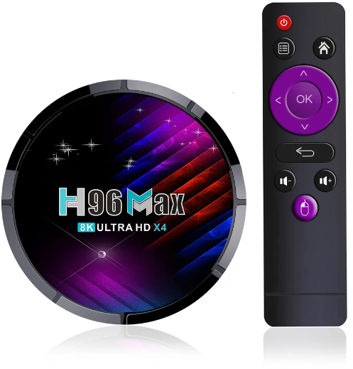 Смарт ТВ приставка Android smart TV box H96 Max 8K 4K ultra HD 4 гб озу 32GB wi fi 5G