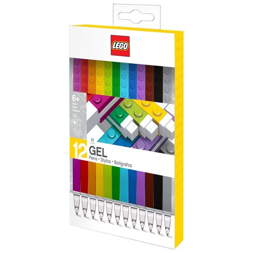 LEGO Набор гелевых ручек M, 12 цветов, 51639, 12 шт.