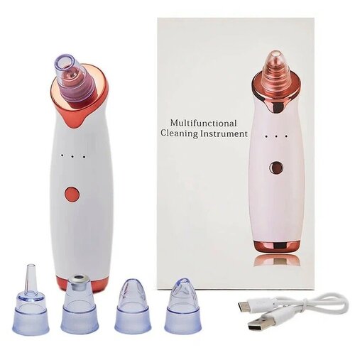 Вакуумный очиститель лица Массажер для лица Инструмент аппарат для чистки лица Прибор для чистки ощищения пор лица кожи 27900₽