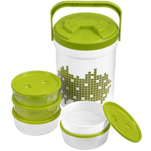 Набор пласт. контейн. Picnic 6пр. PP (4x0,6л+0,4л+4,5л) (N-PT-1800) PINNACLE