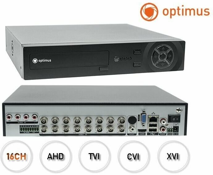 Цифровой гибридный видеорегистратор Optimus AHDR-3016E