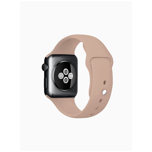 фото Силиконовый ремешок для часов apple watch 42/44 мм м пудровый