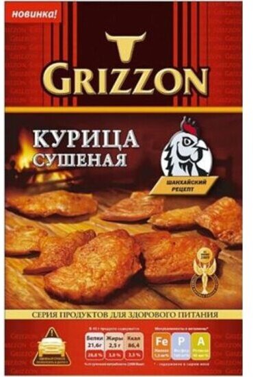Сушеное мясо Grizzon Мясо курицы 36 г