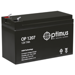 Аккумуляторная батарея Optimus OP 1207 12В 7 А·ч - изображение