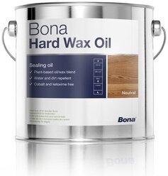 Масло-воск Bona Hardwax Oil полуматовое, бесцветный, 2.5 л