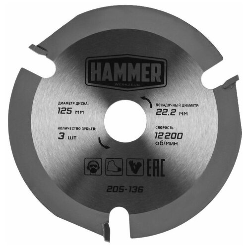 Пильный диск Hammer 205-136 125х22.2 мм