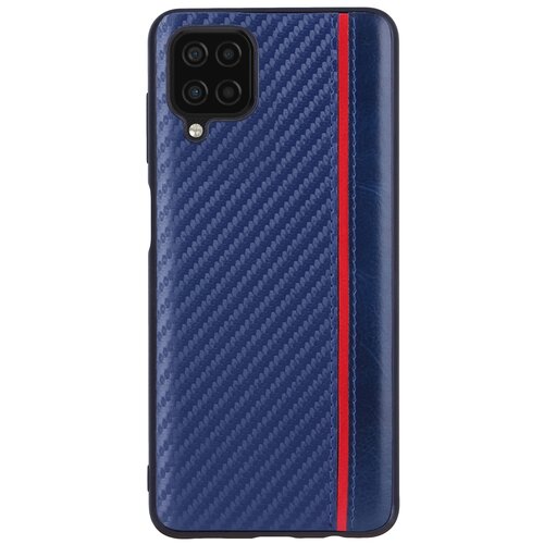 фото Чехол накладка g-case carbon для samsung galaxy a12 sm-a125f / m12 sm-m127f (самсунг гэлакси галакси а12 / м12), темно-синяя