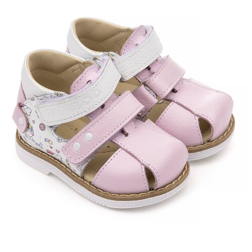 фото Сандалии детские 26038 р21, кожа, сирень сиреневый/пони tapiboo