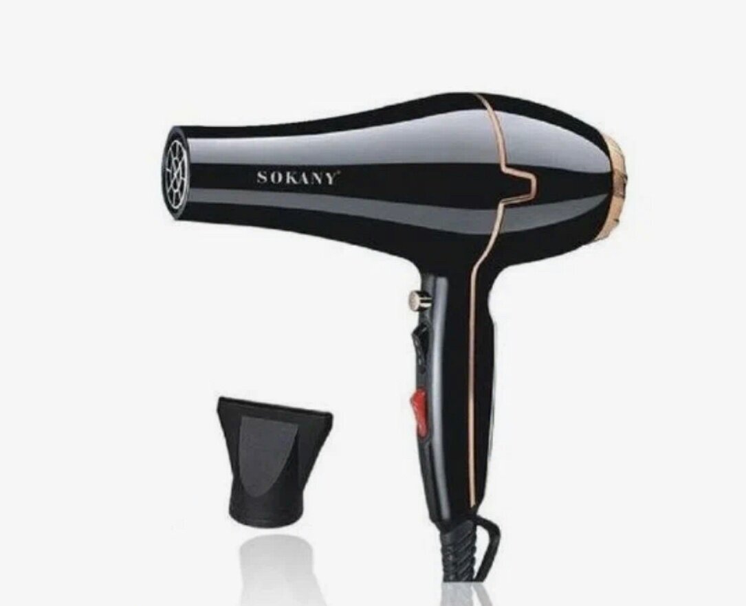 Профессиональный фен SOKANY SK-8808/GENTLE HAIR DRYING/мощность 2200Вт/PERFECT HAIRSTYLE/усовершенствованный дизайн/черный - фотография № 3