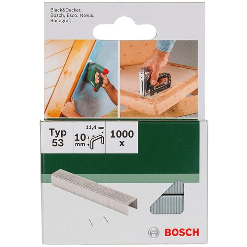 Скобы BOSCH 2609255821 тип 53 для степлера, 10 мм