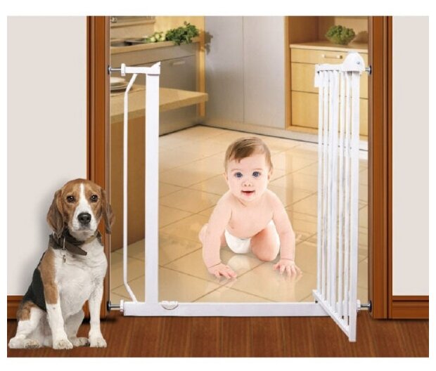 Барьер для дверного и лестничного проема Baby Safe 75-85 см белый