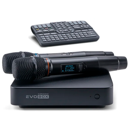 Караоке-система для дома EVOBOX Plus [Graphite] с цифровыми микрофонами в комплекте