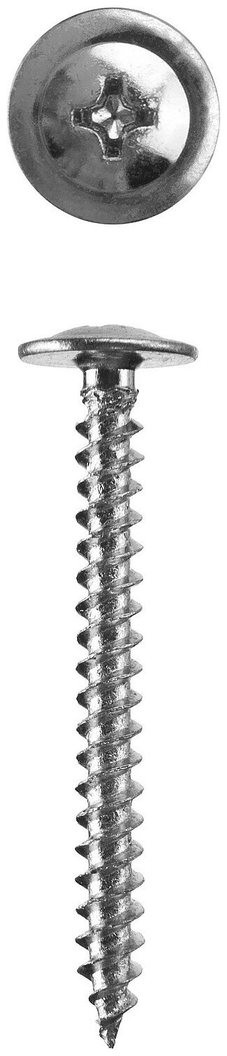ЗУБР ПШМ 32 х 4.2 мм, саморез с пресс-шайбой, цинк, 25 шт (300196-42-032)