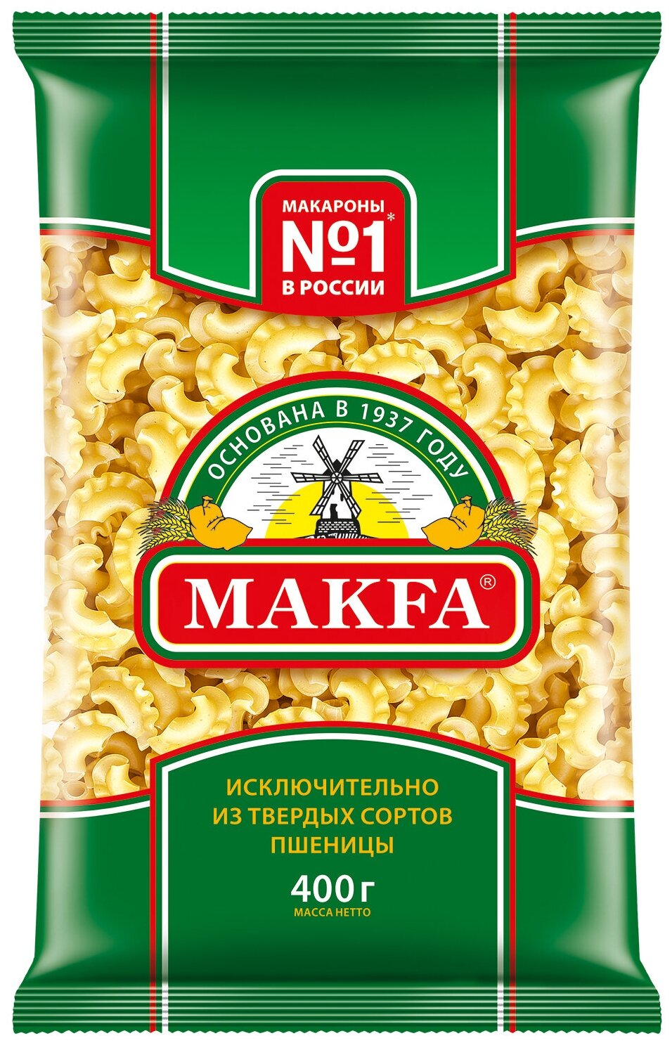 Макароны Makfa Петушиные гребешки - фото №1