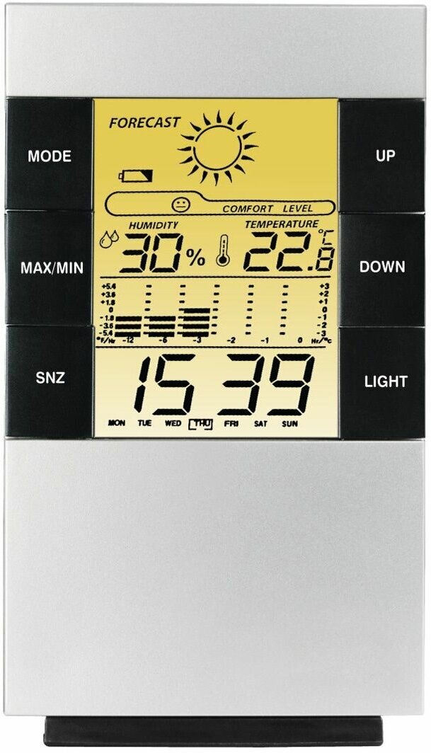 Термометр Hama TH-200, серебристый/черный - фотография № 2