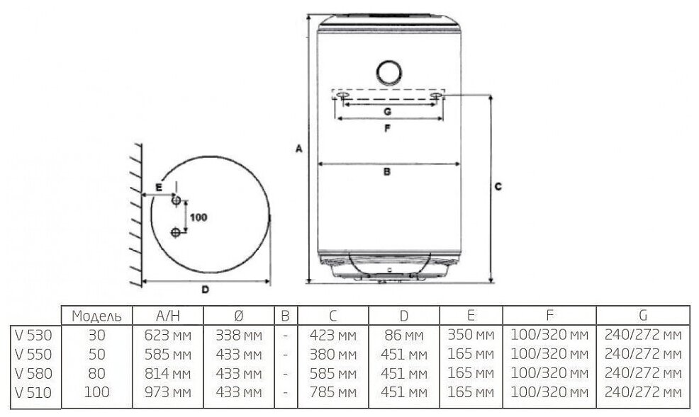 Бойлер косвенного нагрева Baxi V 510 TD - фотография № 4