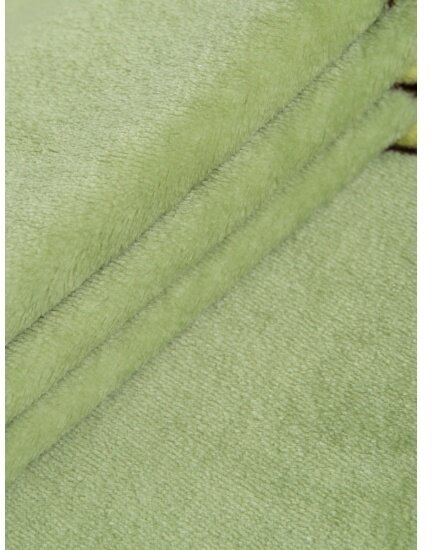 Плед TexRepublic Absolute 180х200 см, 2 спальный, велсофт, покрывало на диван, теплый, мягкий, зеленый с рисунком Авокадо - фотография № 2